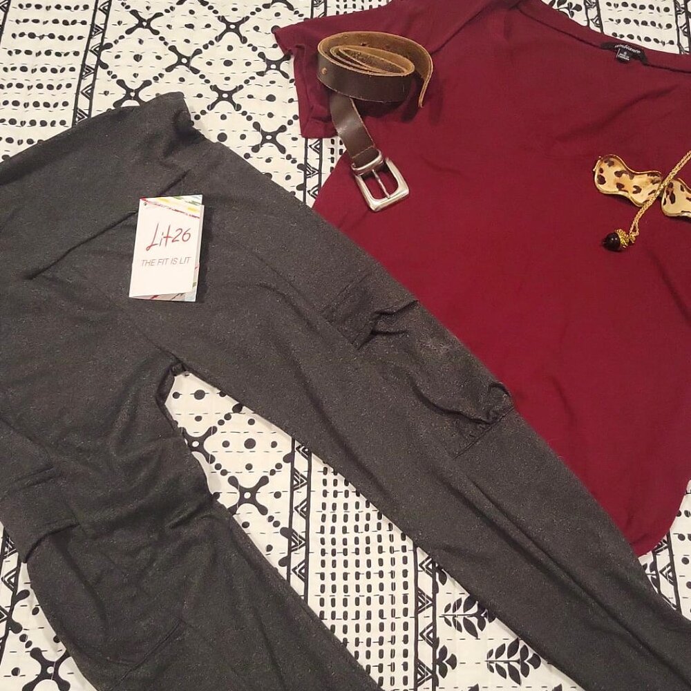 NWT Heather gray leggings